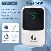 ultra-quiet usb rechargeable aquarium oxygen pump, view 6 - MRSLM