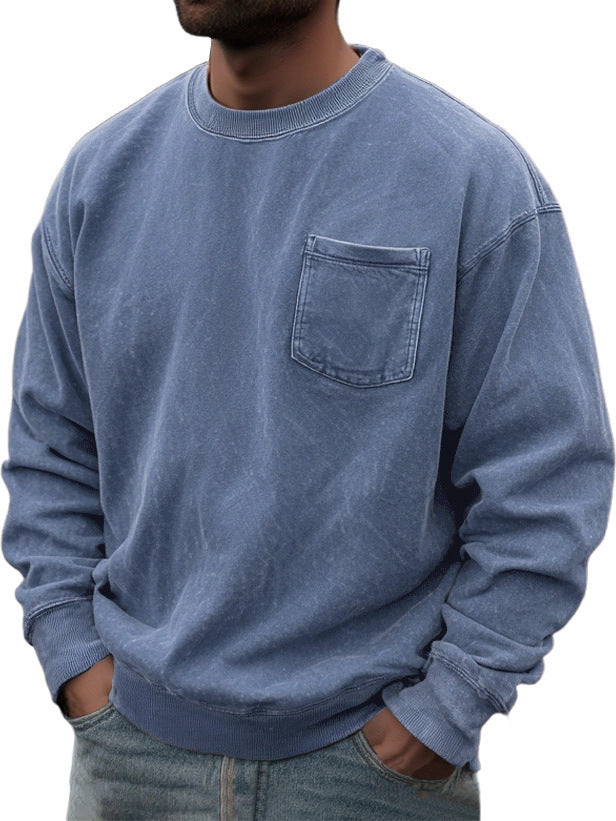 Men's Pullover Round Neck Long Sleeves Sweater