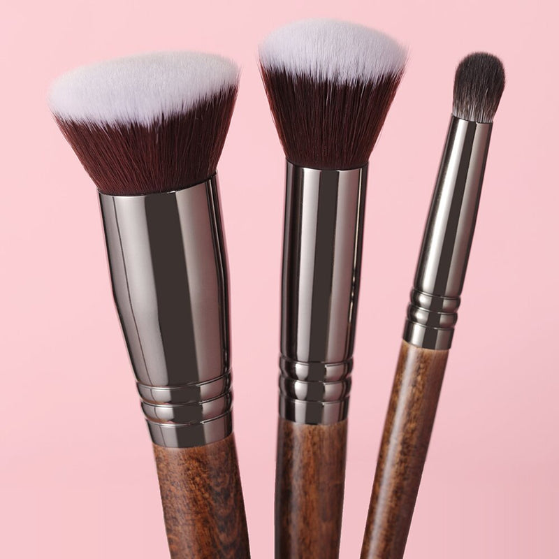 3-piece makeup brushes set, view 4 - MRSLM