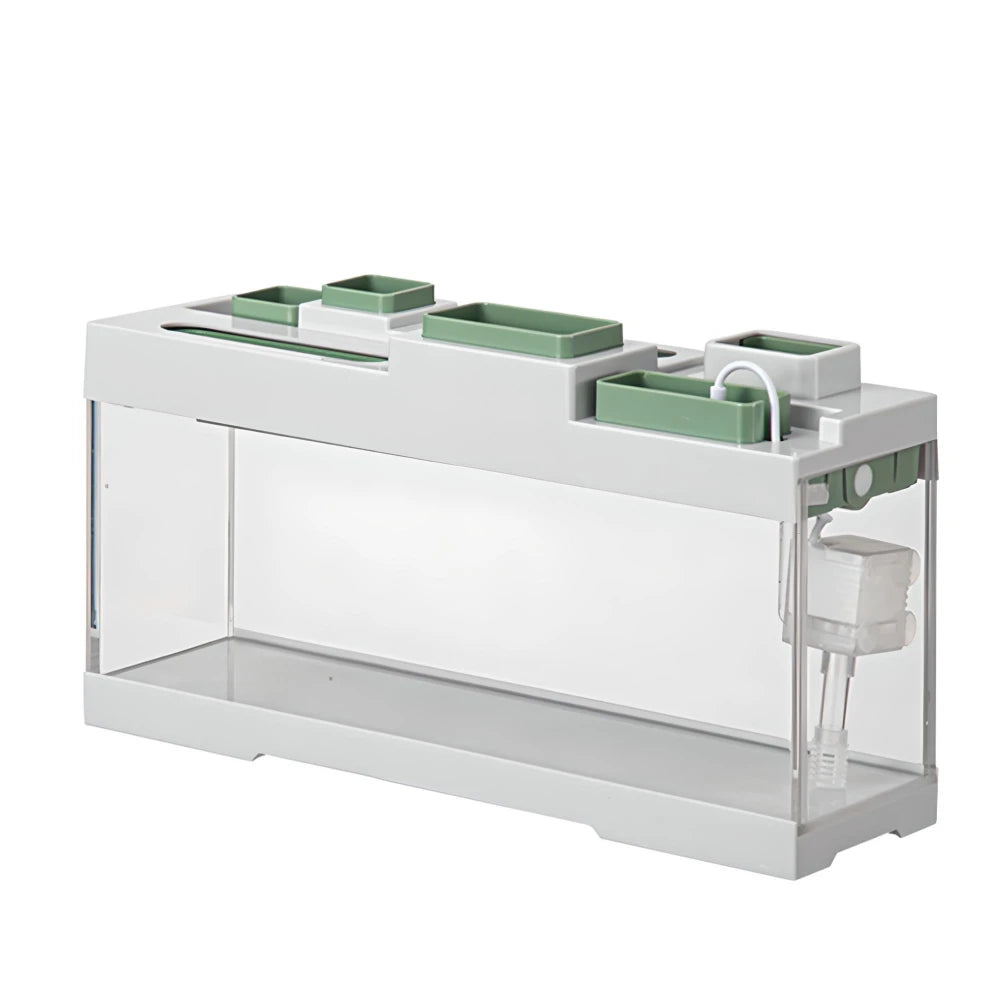 Acryl-Tisch-Aquarium mit Stauraum und LED-Beleuchtung