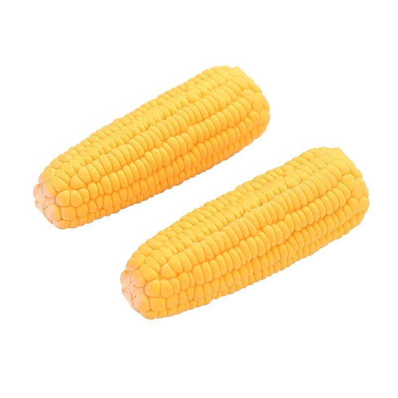 corn-shaped squeaky latex dog toy, view 6 - MRSLM