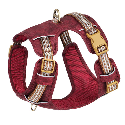 waterproof reflective dog harness, view 4 - MRSLM