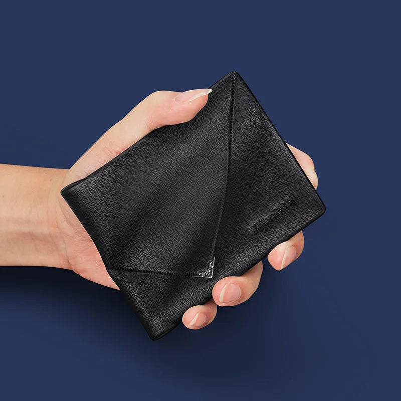 Men's slim leather wallet, view 7 - MRSLM