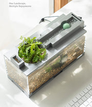 Aquarium fish tank kit with oxygen bar and USB filter, view 8 - MRSLM