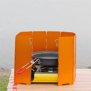 foldable aluminum stove windshield - MRSLM