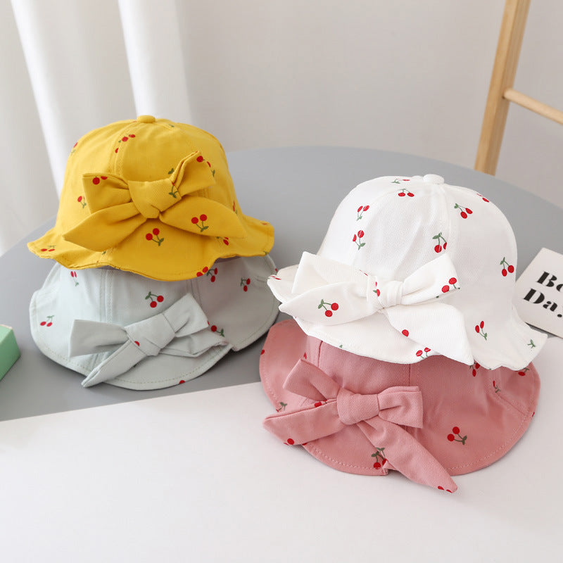 kids fruit print bucket hat, view 6 - MRSLM