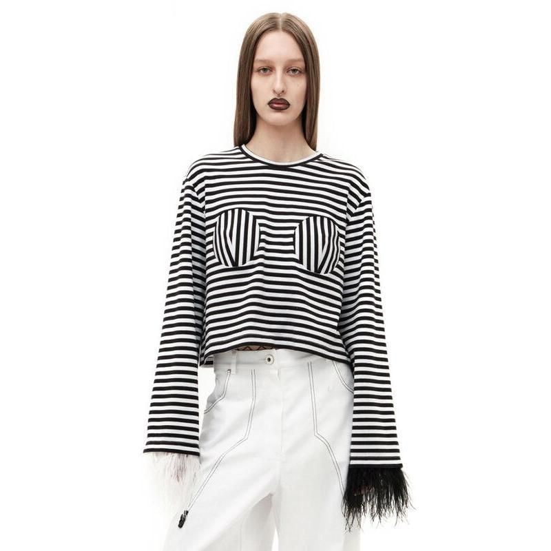 Elegant Striped Long Sleeve T-Shirt