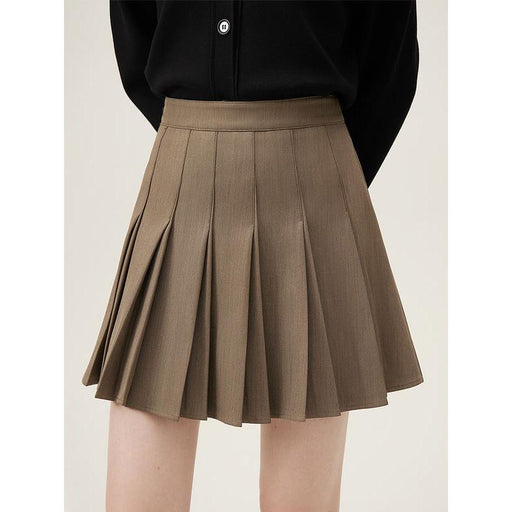 twill pleated mini skirt, view 2 - MRSLM