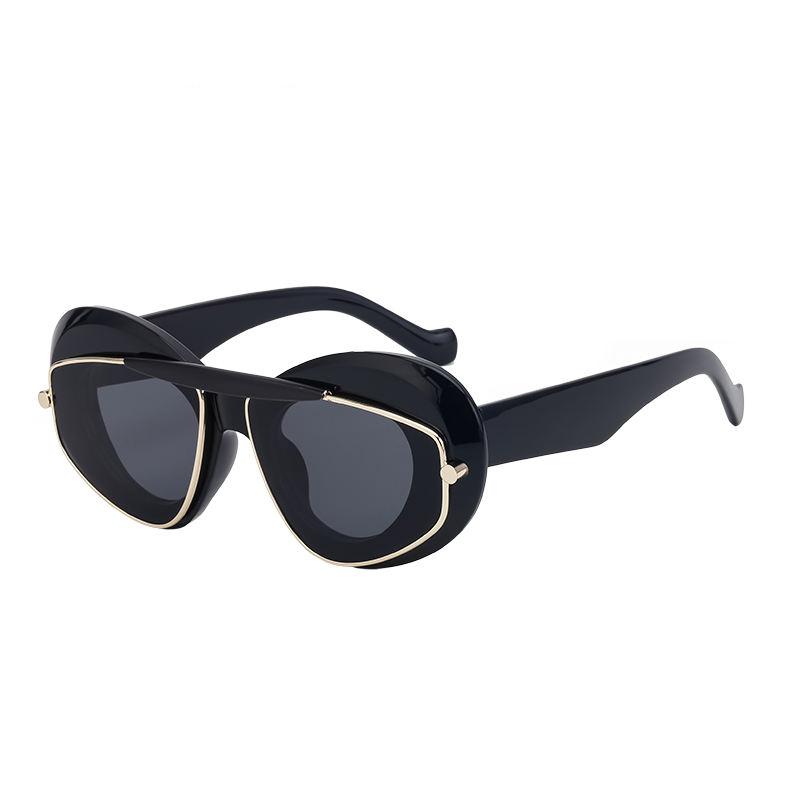 Geometric double frame sunglasses, view 2 - MRSLM