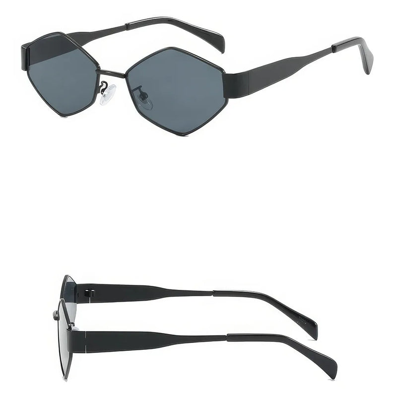 fashion polygonal sunglasses, view 10 - MRSLM