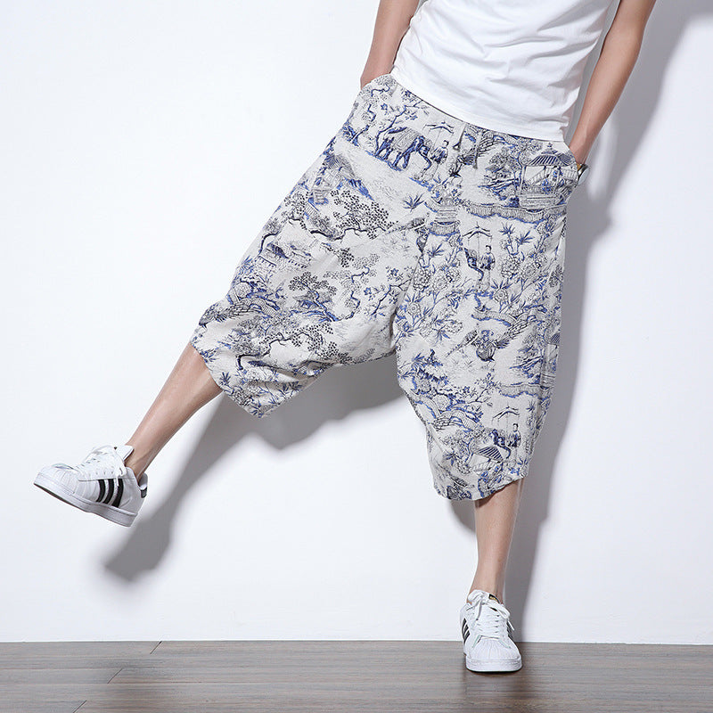 men's harem pants, Chinese ethnic style - MRSLM