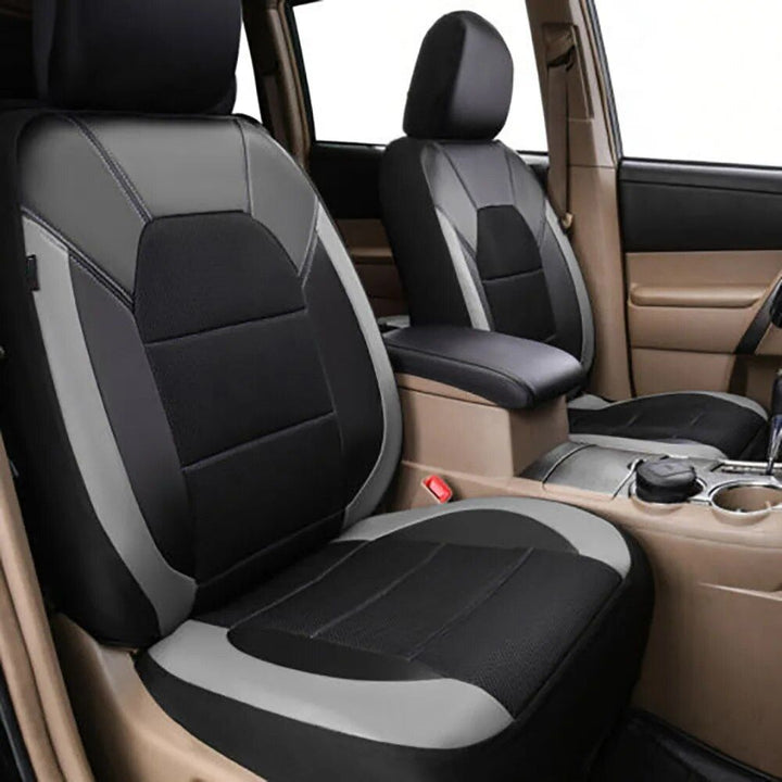 Universal PU Leather 9-Piece Car Seat Cover Set for 5-Seater Vehicles