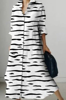 women's loose printed dress, view 17 - MRSLM