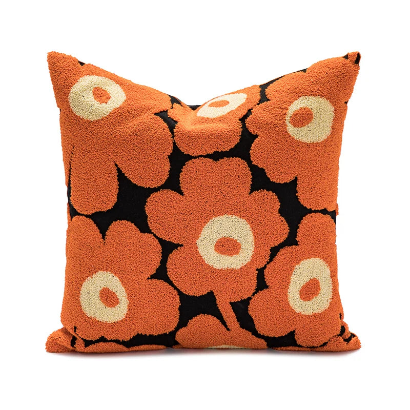 poppy embroidered cushion cover, view 2 - MRSLM