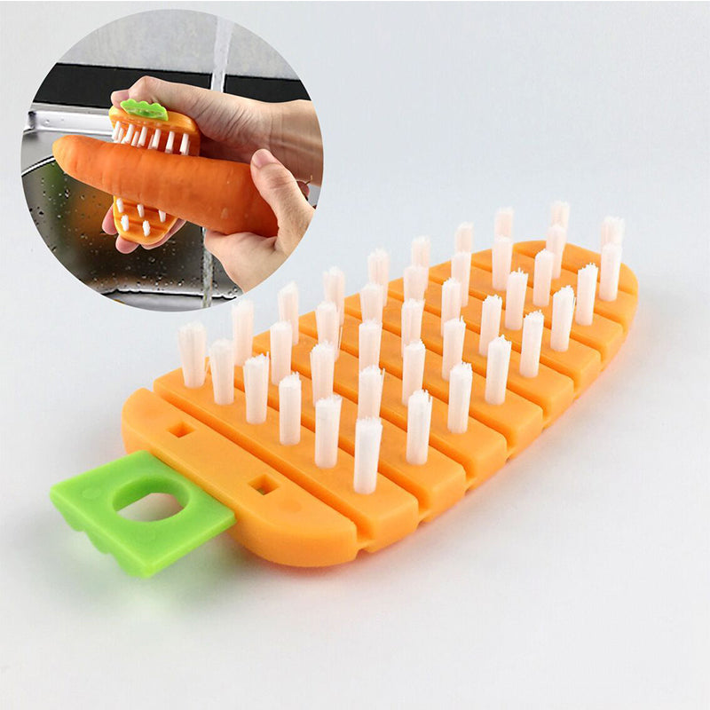 Multifunction Vegetable Fruit Cleaning Brush Flexible Potato Carrot Cucumber Cleaning Brush Kitchen Gadgets Cleaning Tools Accessories