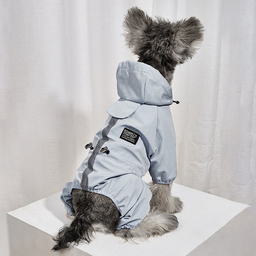 waterproof dog raincoat, view 2 - MRSLM