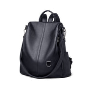 genuine leather women's backpack, view 3 - MRSLM