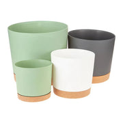 matte plant pots with drainage, view 7 - MRSLM