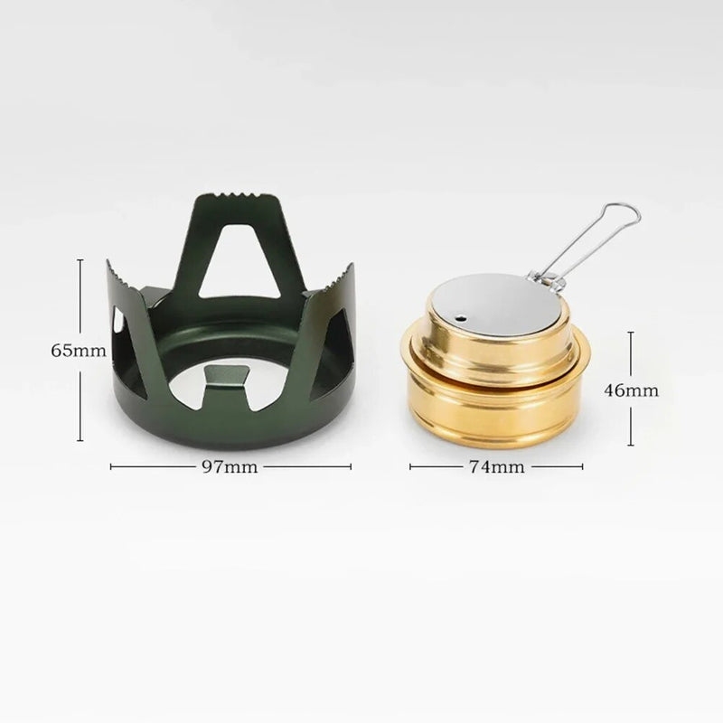 portable mini alcohol stove, view 10 - MRSLM