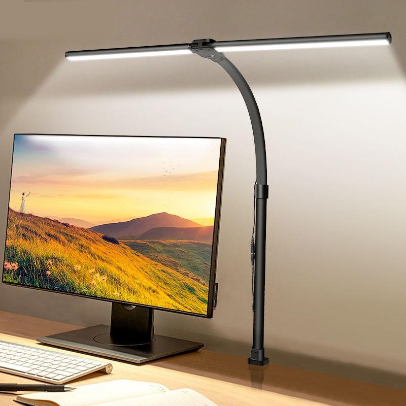 double head LED desk lamp, view 2 - MRSLM