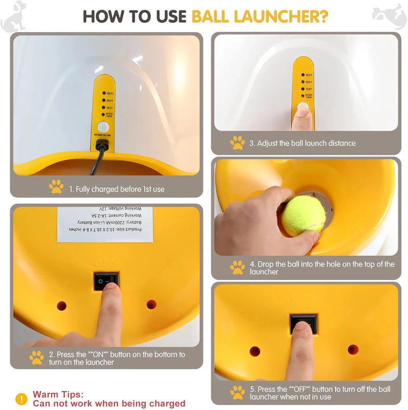 Automatic dog ball launcher, view 8 - MRSLM