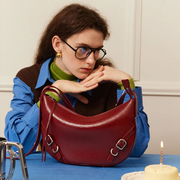 split leather shoulder crossbody bag - MRSLM