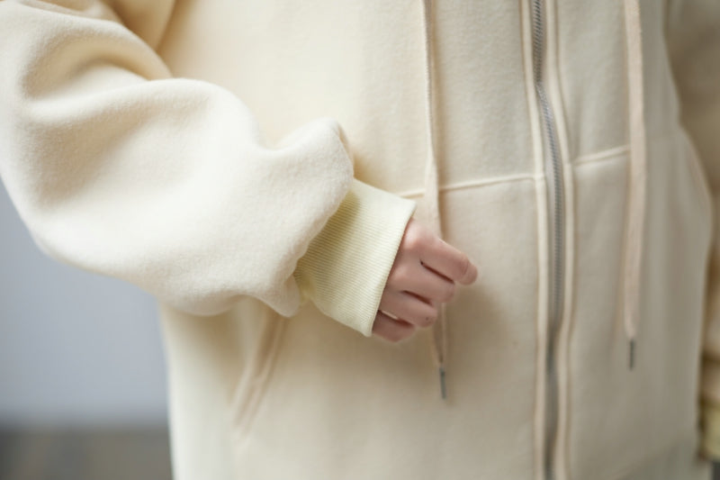 women's plus size fleece hooded zip coat, view 4 - MRSLM