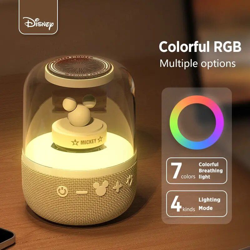Tragbarer Bluetooth 5.1 Hi-Res-Sound-Lautsprecher mit farbigen Lichtmodi