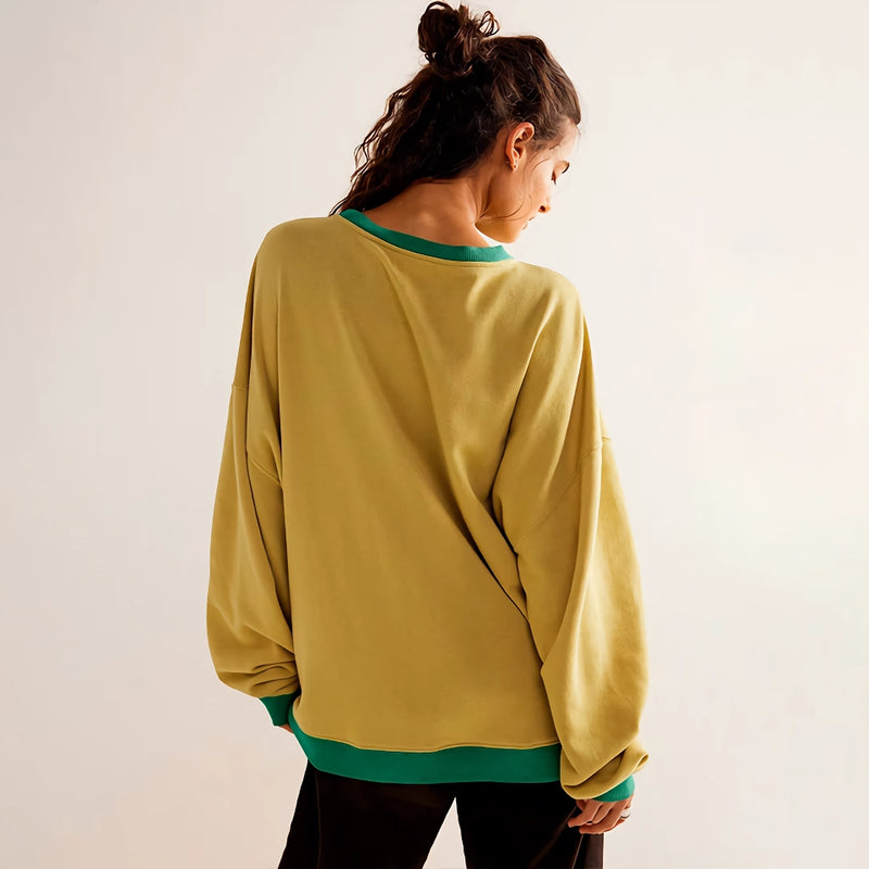 patchwork loose knit pullover, view 10 - MRSLM