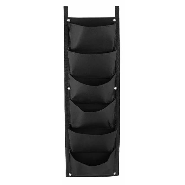 Vaso de jardim vertical suspenso com 7 compartimentos