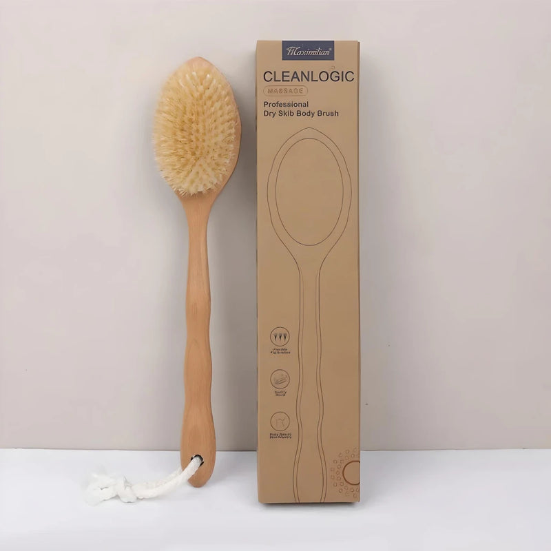 Wooden bath brush, view 2 - MRSLM