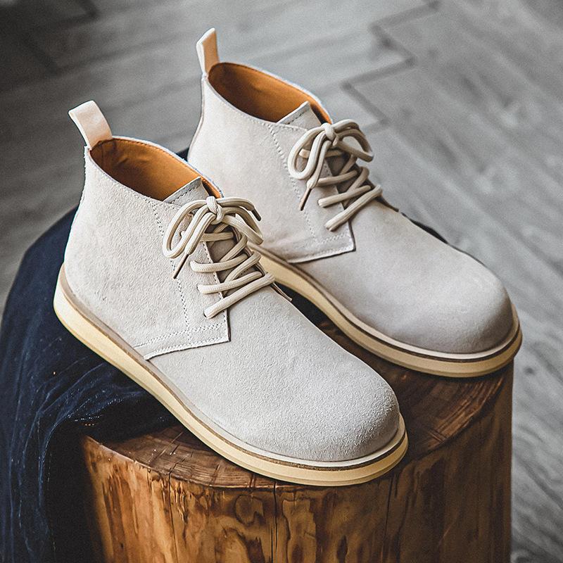 men's handmade suede ankle boots - MRSLM