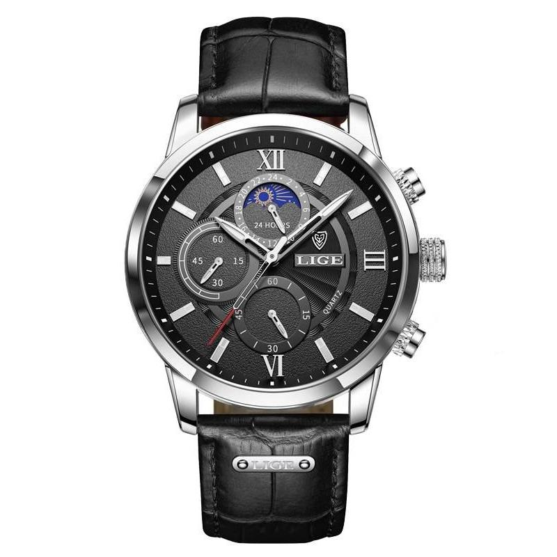 Luxury Casual Leather Quartz Men's Watch