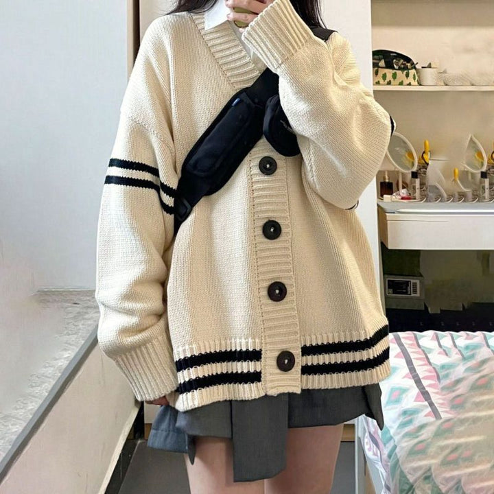 Fashion Mid-length Cardigan Sweater For Women