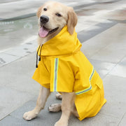 waterproof hooded dog raincoat, view 8 - MRSLM