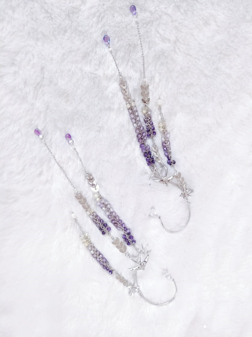 Wisteria Zirconia Earrings Crystal Jewelry
