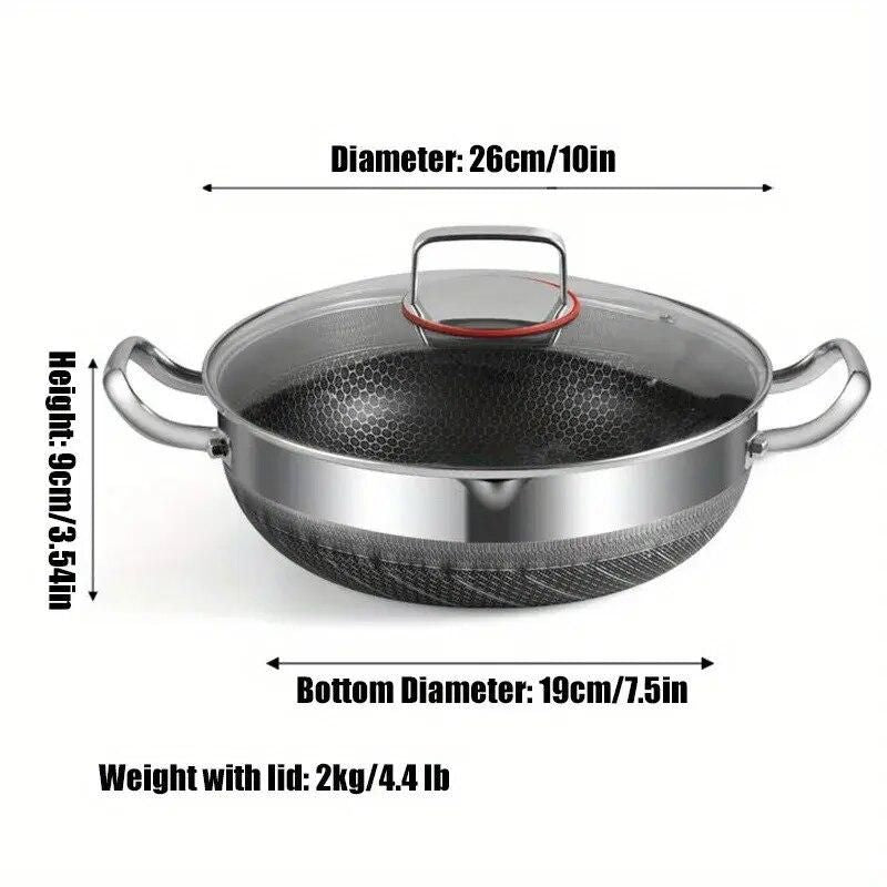 6 quart stainless steel cooking pot, view 2 - MRSLM