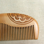 peach wood hair brush, view 5 - MRSLM