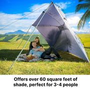portable teardrop awning canopy, view 5 - MRSLM