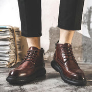 men's vintage leather ankle boots - MRSLM