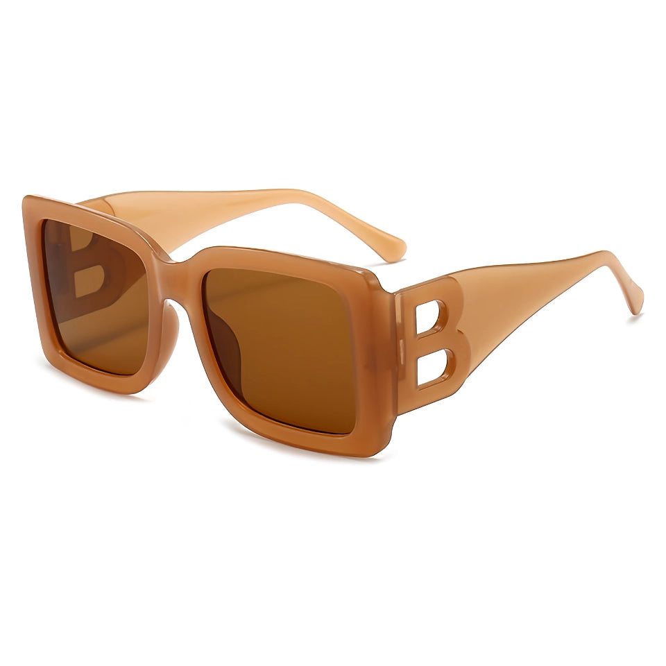 UV400 Stylish Rectangular Frame Oversized Sunglasses