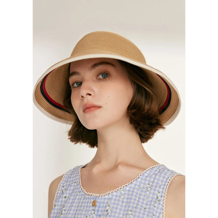 Summer Raffia Visor Cap