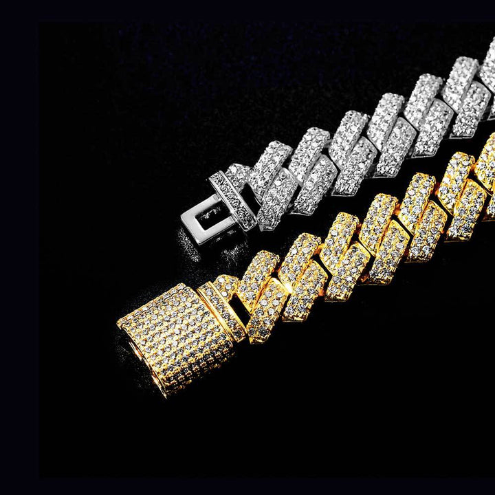 Men's Diamond Shaped Micro Zirconia Bracelet