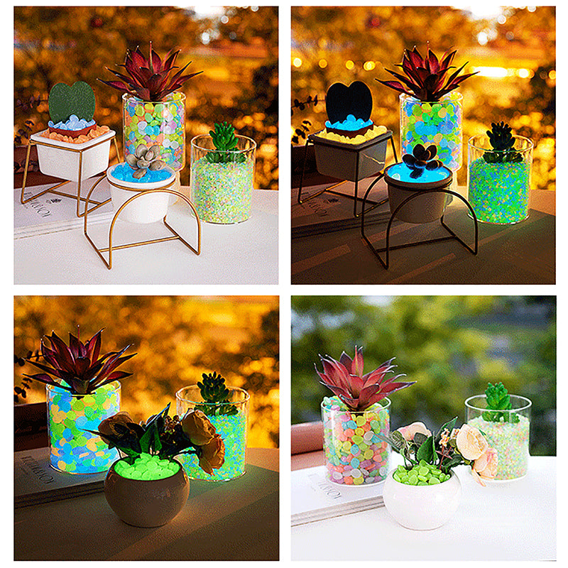 100 pedras decorativas que brilham no escuro