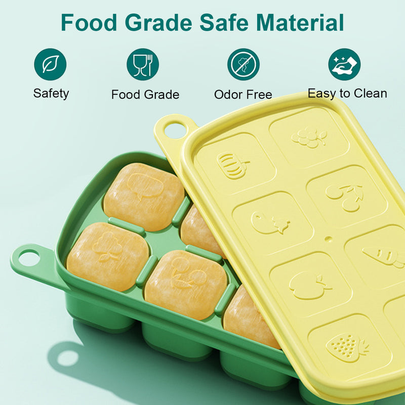 compact silicone ice cube tray with lid, view 5 - MRSLM