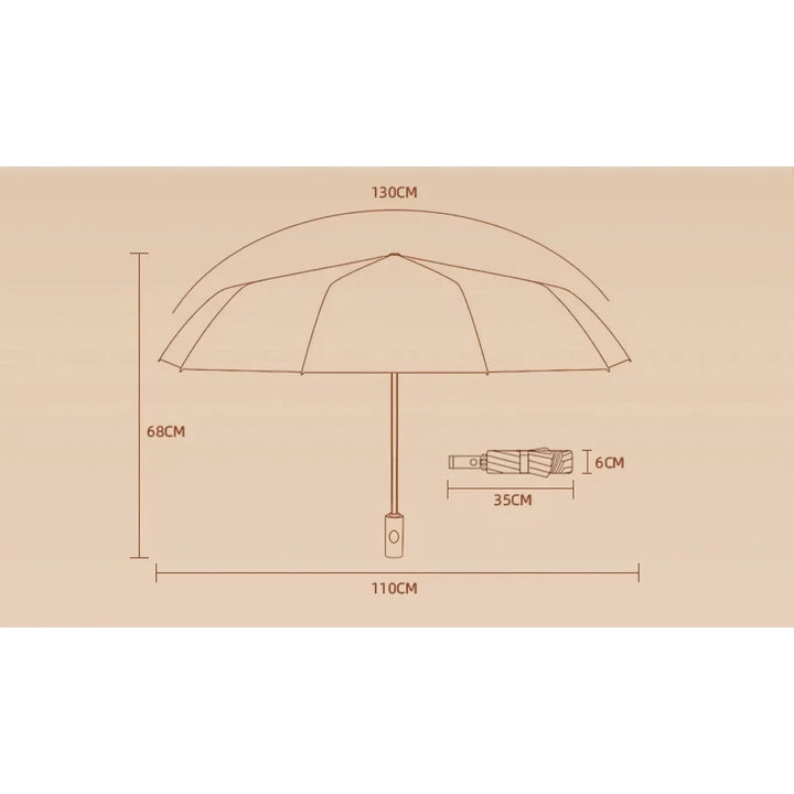 Auto-Open Reverse Folding Umbrella