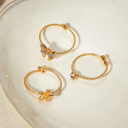 gold plated waterproof ring set, view 5 - MRSLM