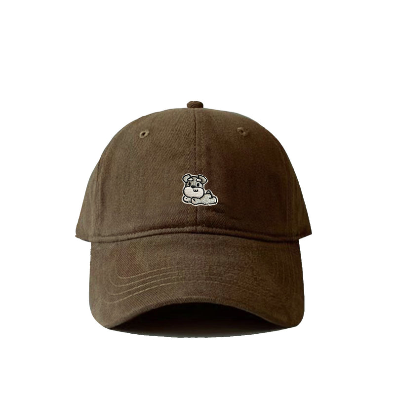 embroidered Schnauzer puppy baseball cap, view 10 - MRSLM
