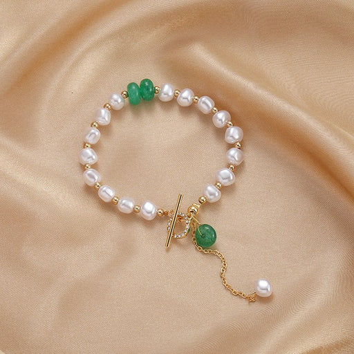 irregular pearl charm bracelet - MRSLM