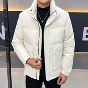 Men's stand-collar down jacket, view 2 - MRSLM